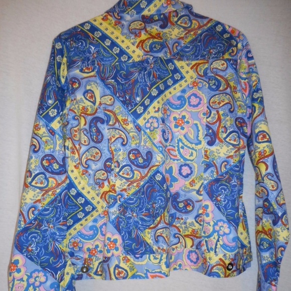Size L multicolor Paisley Jacket by LH Sport - Picture 6 of 6